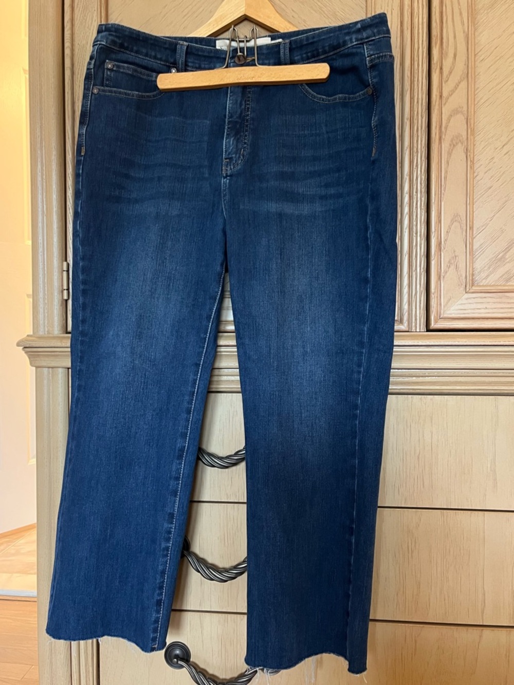 Soft Surroundings Dark Blue Straight-Leg Women's Jeans